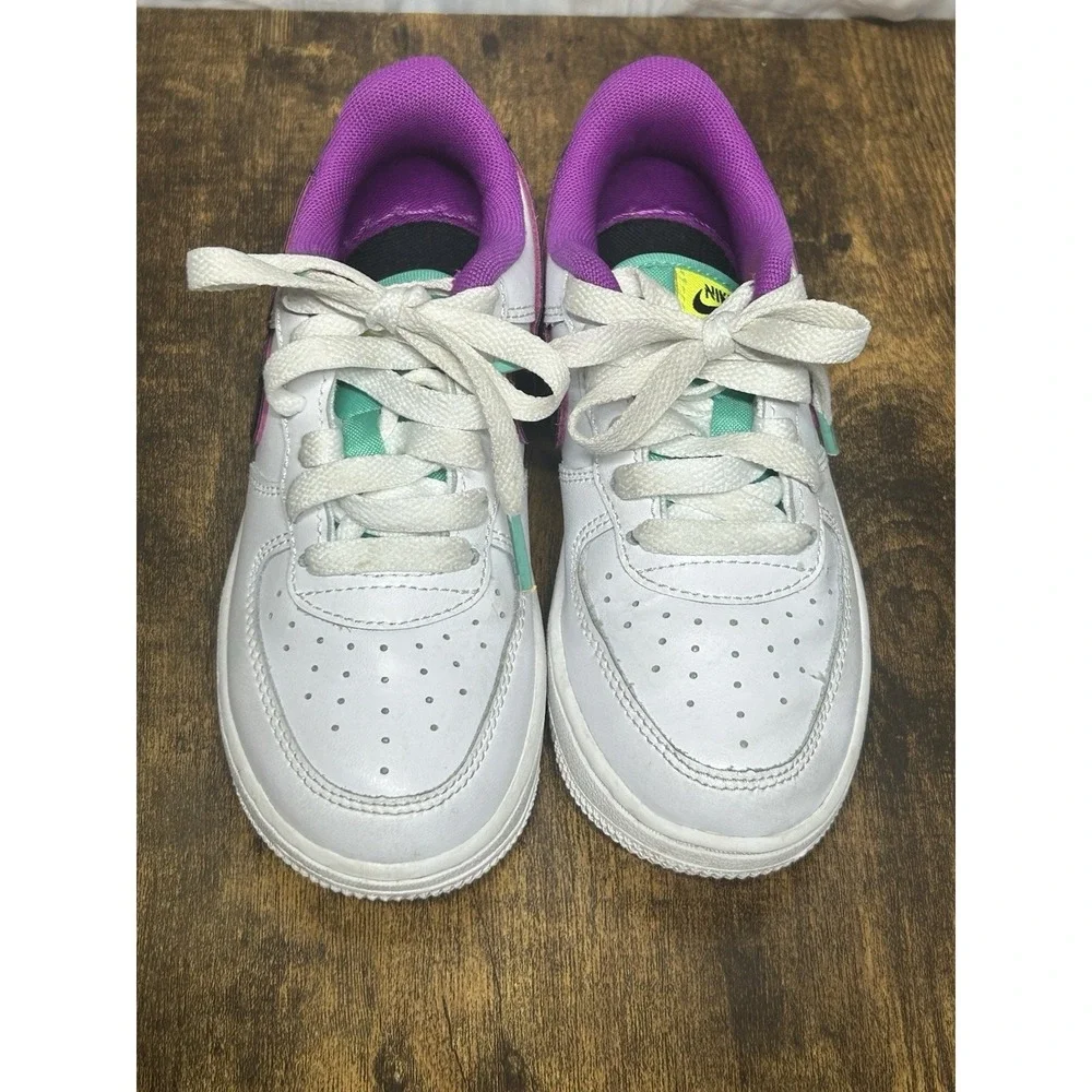 Nike AIR FORCE 1 LOW '07 LV8‎ GS Purple [DX3933-100] Size 11.5C Youth Toddler